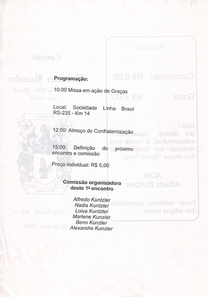 Convite   1%c2%ba encontro   nova petr%c3%b3polis rs   1999   verso